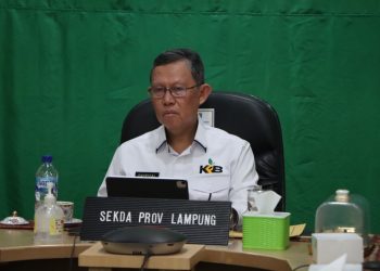 Sekdaprov Lampung, Menjadi Narasumber Talkshow Terkait Strategi Pemerintah Daerah Dalam Mempertahankan Zero Reported Case PMK